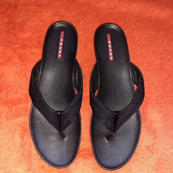 PRADA LEATHER WEDGES - Picture 3 of 4